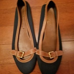 Blue loafers or flats, barely worn, great conditio
